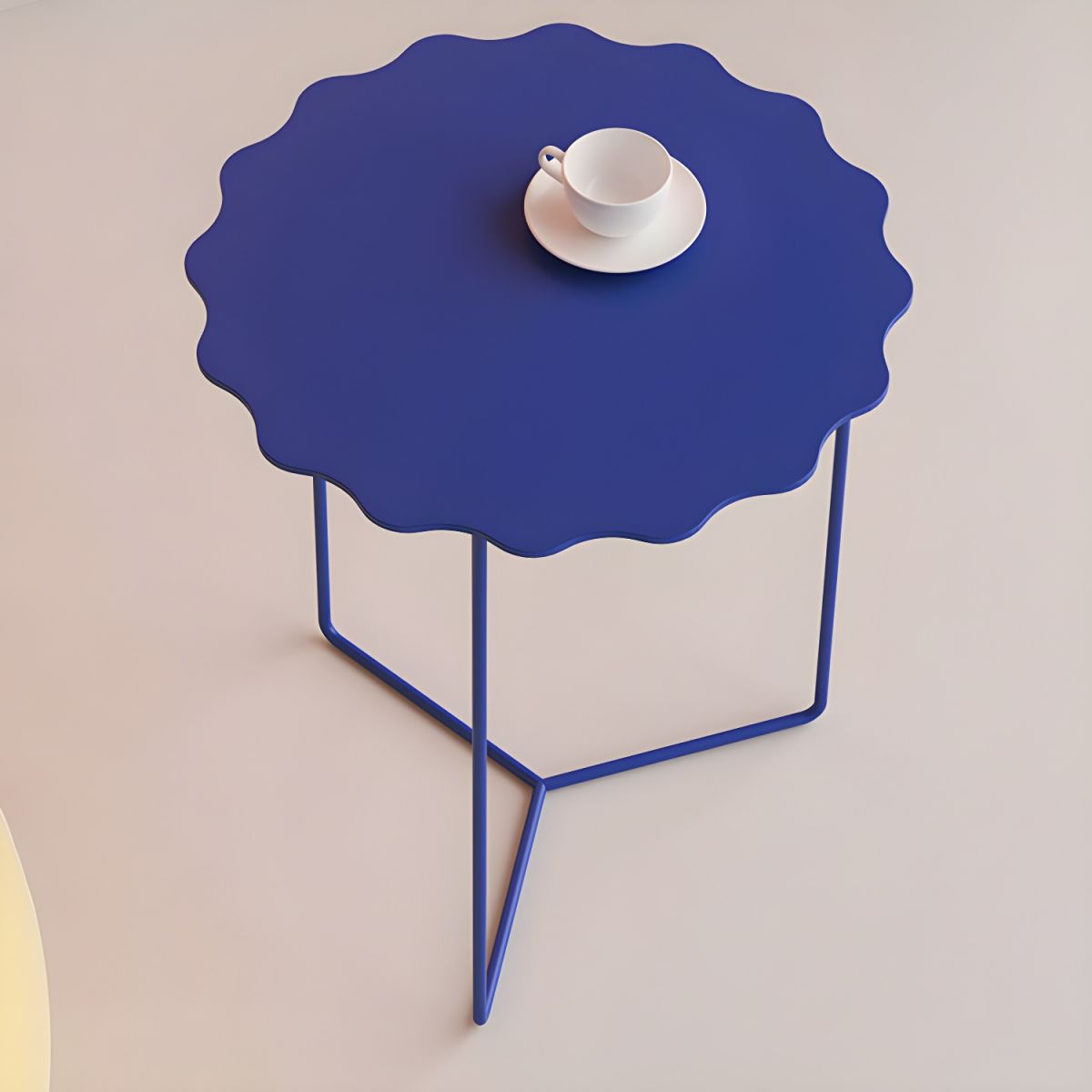 Wavy Table in Cobalt Blue