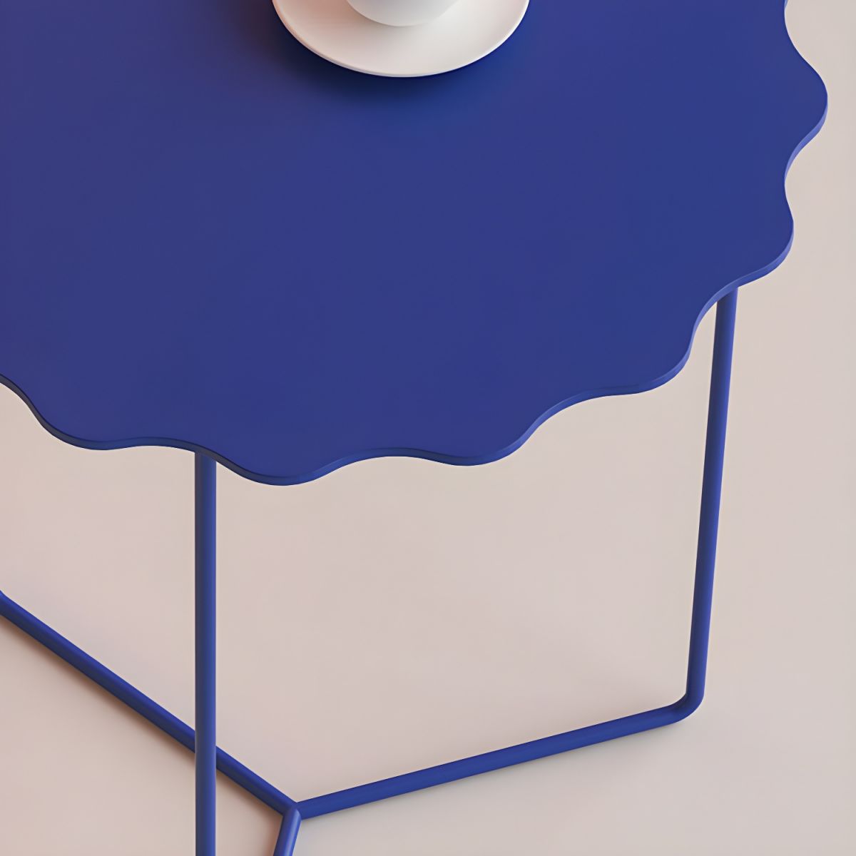 Wavy Table in Cobalt Blue