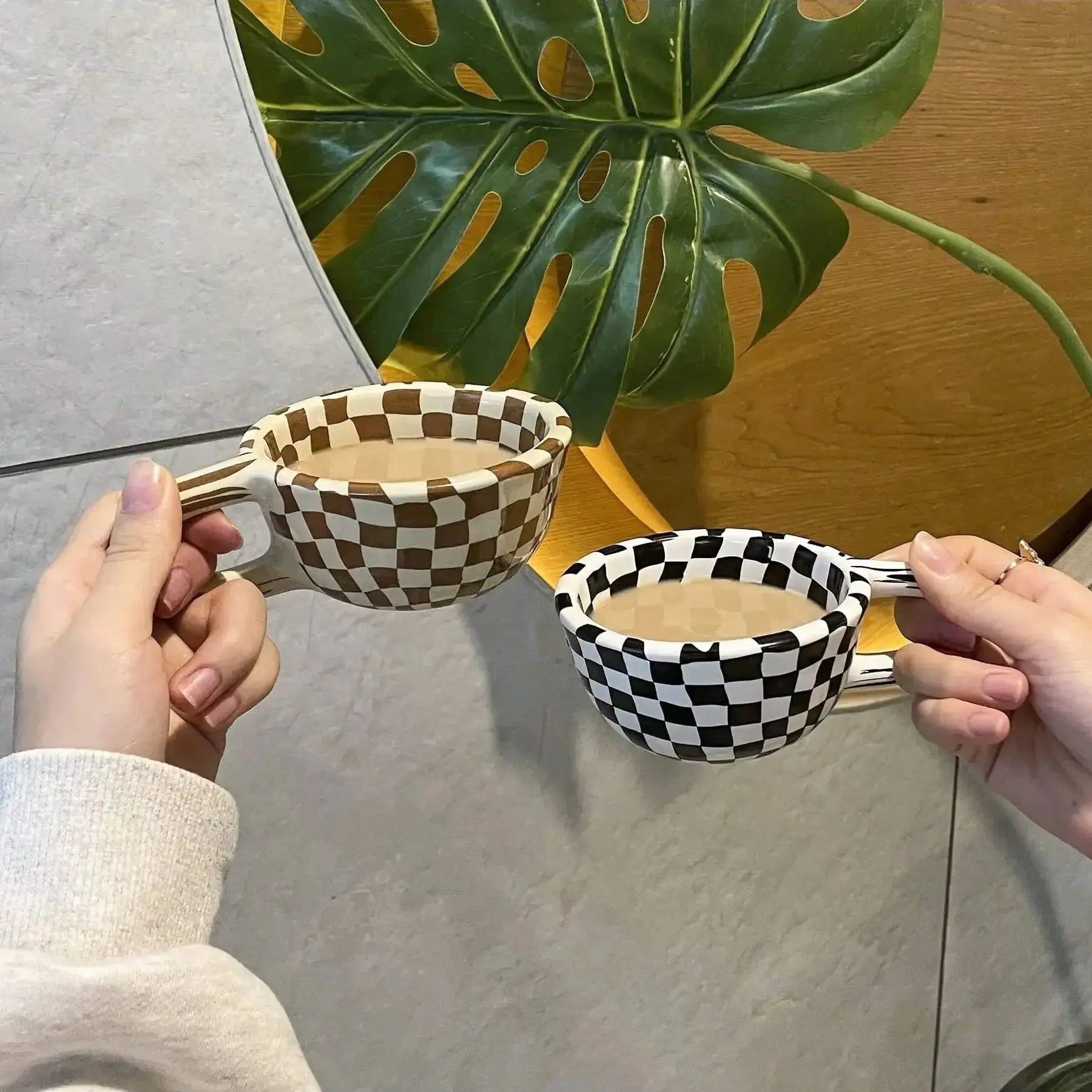 Wavy Check Mug