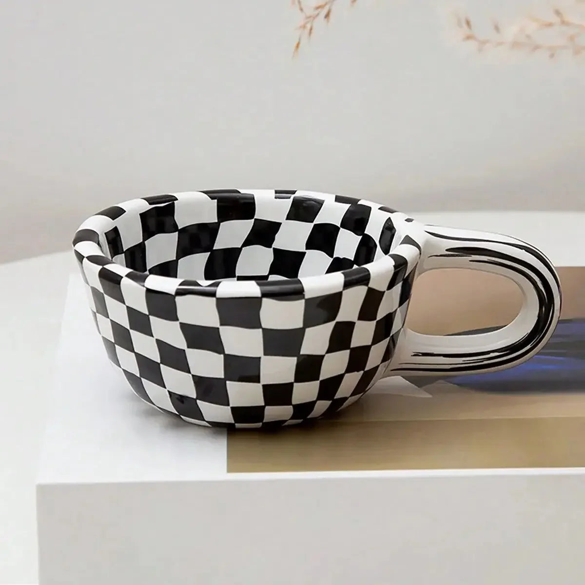 Wavy Check Mug