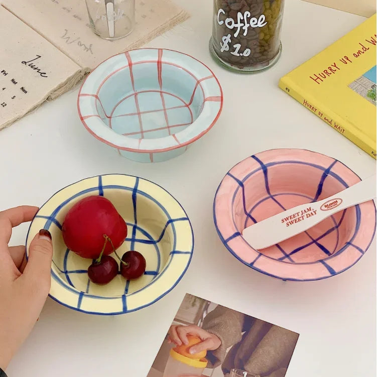 Hand Painted Ceramic Yogurt Bowl